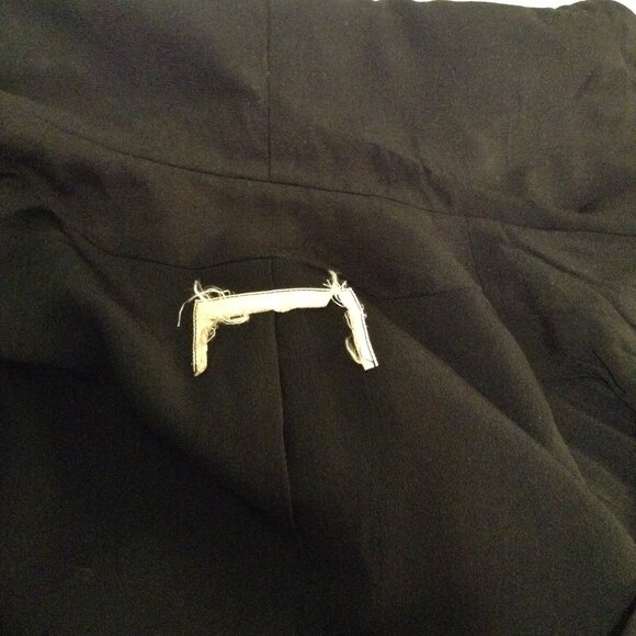 Vintage Early-1960s Black Double-Breasted Skirt Suit - Picture 4 of 6